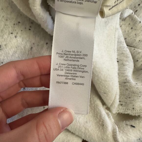 Madewell MWL Mock Neck Gray Speckled Fleece Sweatshirt Size Large - Picture 8 of 11